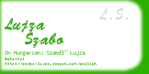 lujza szabo business card